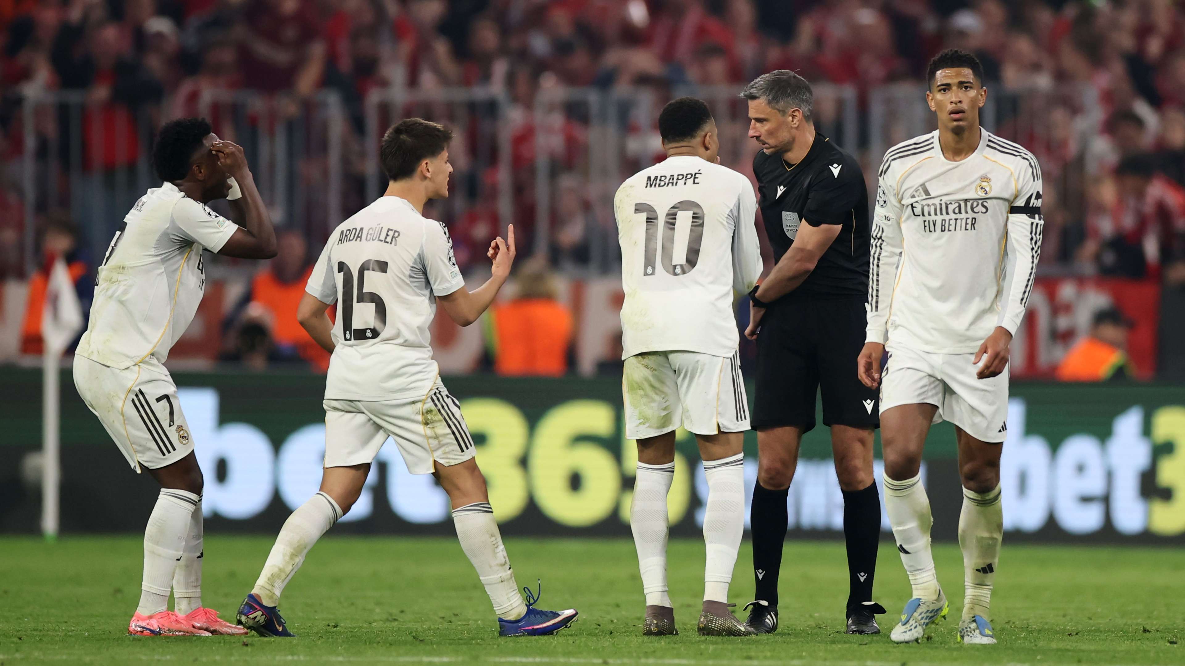 Jude Bellingham and Real Madrid Stars Chase Referee in Chaotic Champions League Loss