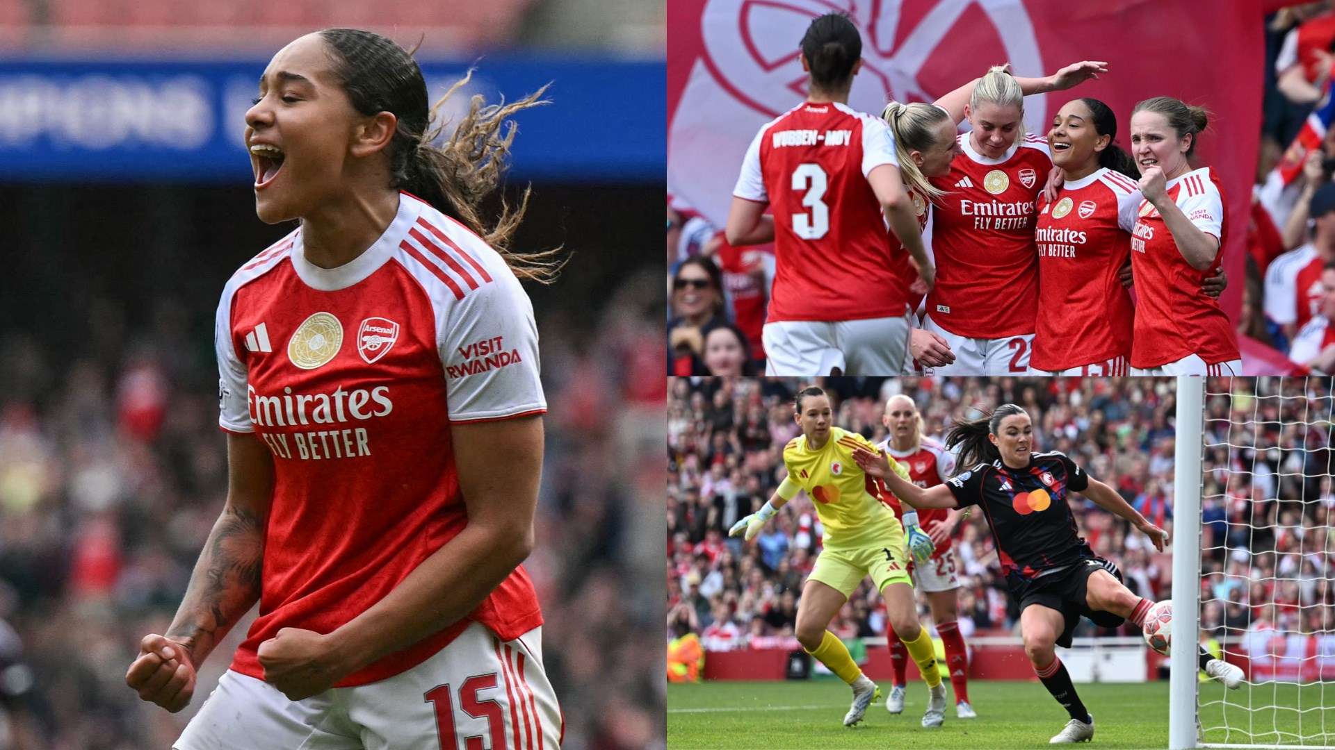 Arsenal Women Beat Lyon 2-1 in Champions League Semi-Final