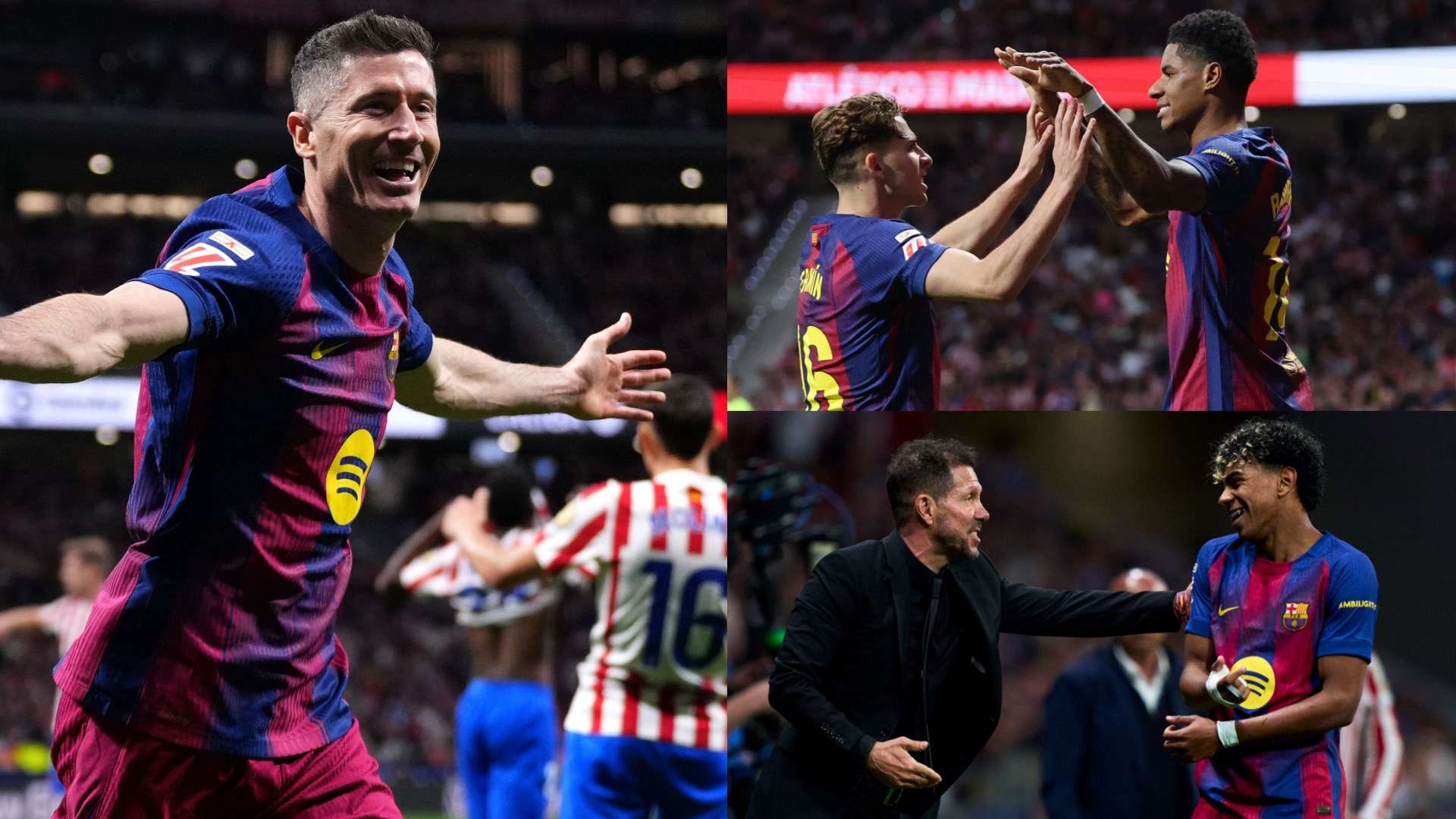 Barcelona beat Atletico Madrid 2-1 with late Lewandowski winner